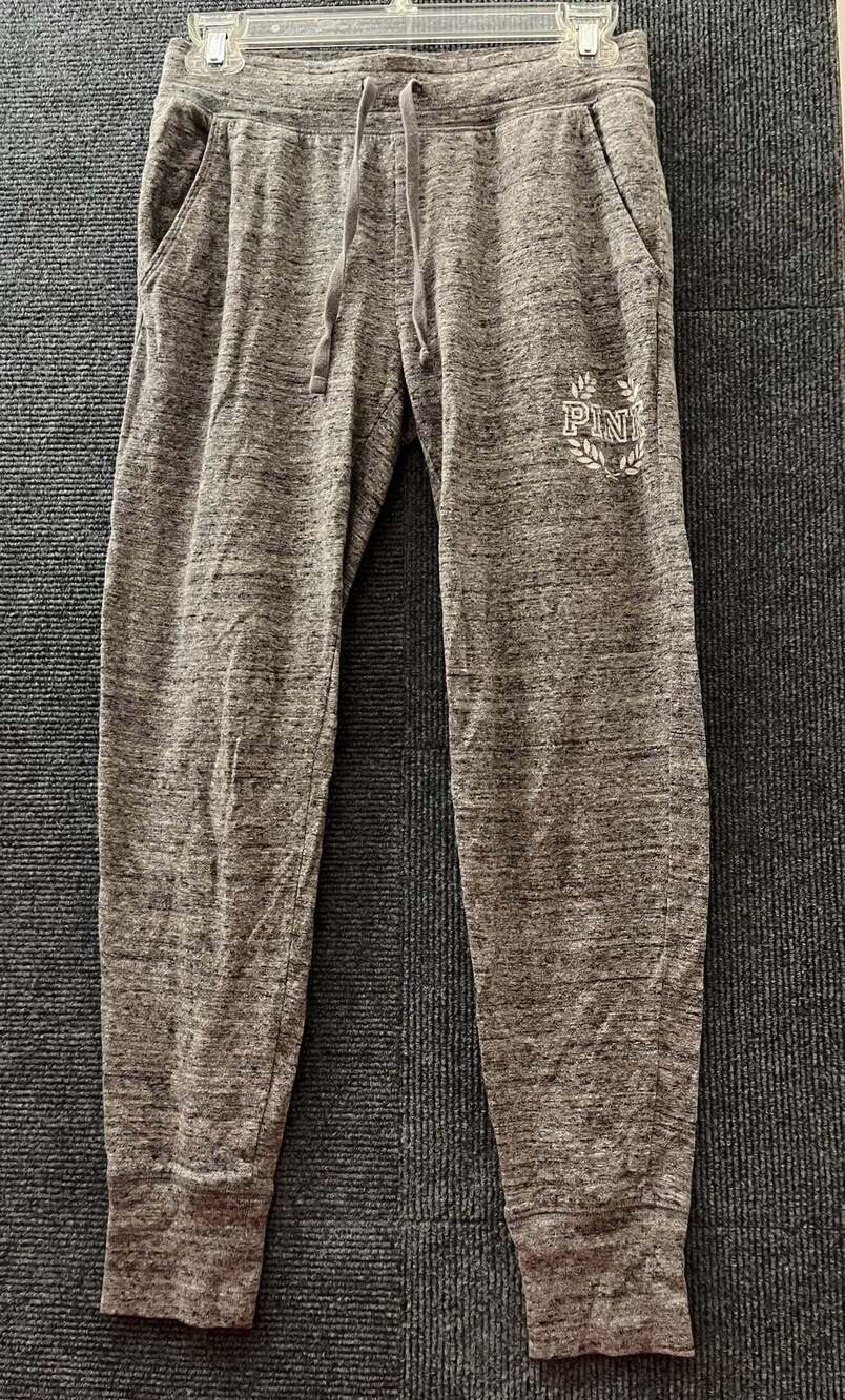 PINK Victoria's Secret Slim Joggers Size XS Gray Sweatpants